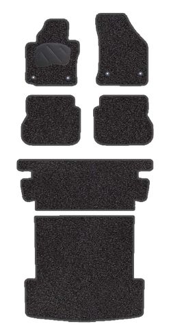 JGO. ALFOMBRAS PREMIUM JASPEADA MOD. VOLKSWAGEN CADDY IV MAXI ( 7 PLAZAS ) CORREDERA DOBLE
