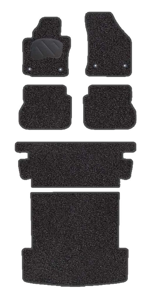 JGO. ALFOMBRAS PREMIUM JASPEADA MOD. VOLKSWAGEN CADDY IV MAXI ( 7 PLAZAS ) CORREDERA DOBLE