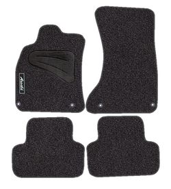 JGO. TAPETES PREMIUM MOD. AUDI A-4 (08-) com montagem de botão específico -