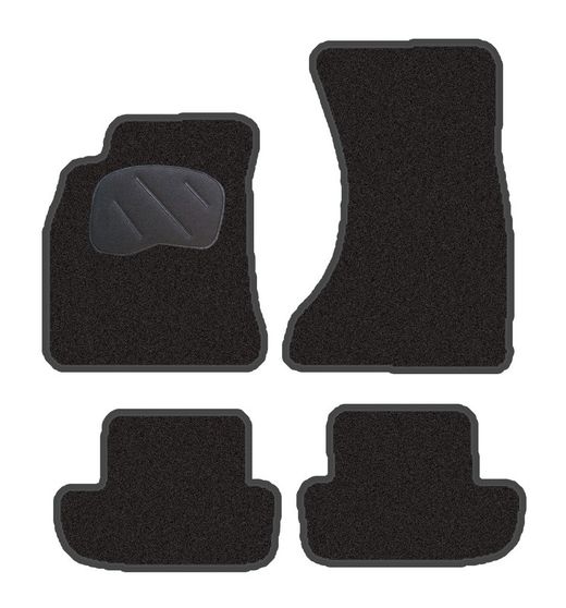 JGO. ALFOMBRAS PREMIUM NEGRA MOD.  BMW SERIE 3 F30 / F31 con fijación velcro