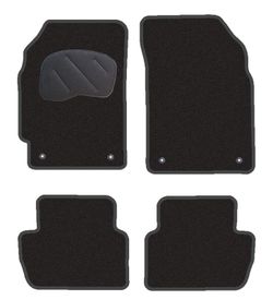 JGO. ALFOMBRAS PREMIUM NEGRA MOD. CHEVROLET SPARK (10-) con fijación