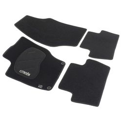 JGO. ALFOMBRAS PREMIUM NEGRA MOD.  CITROËN C4 (10-) con fijación específica