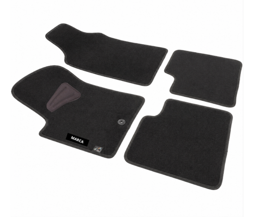 JGO. ALFOMBRAS PREMIUM NEGRA MOD. FIAT 500 / ABARTH 500 (07-13) - 2F - 2P