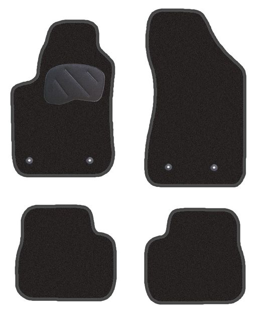 JGO. ALFOMBRAS PREMIUM NEGRA MOD. FIAT BRAVO (07-) con fijación específica