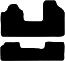 JGO. ALFOMBRAS PREMIUM NEGRA MOD.  FIAT MULTIPLA (98-10)