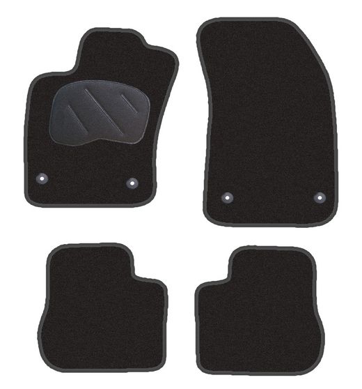 JGO. ALFOMBRAS PREMIUM NEGRA MOD.  FIAT TIPO SEDAN (356) 2015- 2F (2P+2COP)