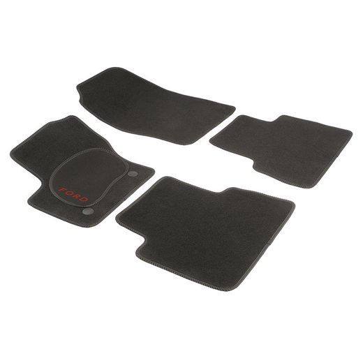 JGO. ALFOMBRAS PREMIUM NEGRA MOD.  FORD C-MAX ( 10- ) con fijación específica