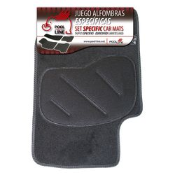 JGO. 4 ALFOMBRAS PREMIUM NEGRA MOD. GRUPO 1