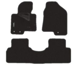 JGO. ALFOMBRAS PREMIUM NEGRA MOD.  HYUNDAI iX35  (10-) con fijación ollao para