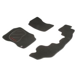 JGO. ALFOMBRAS PREMIUM NEGRA MOD. JEEP WRANGLER 1ª SERIE (87-96)