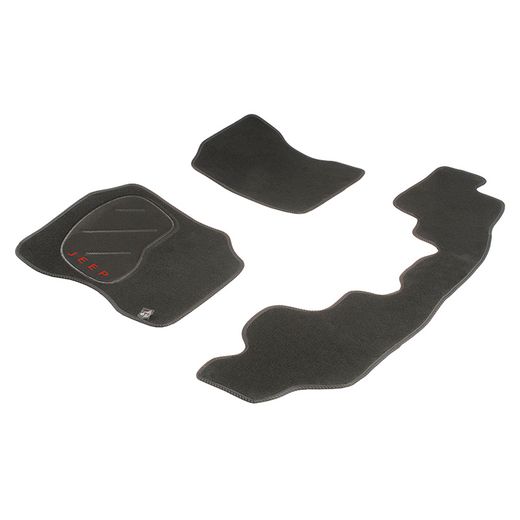 JGO. ALFOMBRAS PREMIUM NEGRA MOD. JEEP WRANGLER 1ª SERIE (87-96)