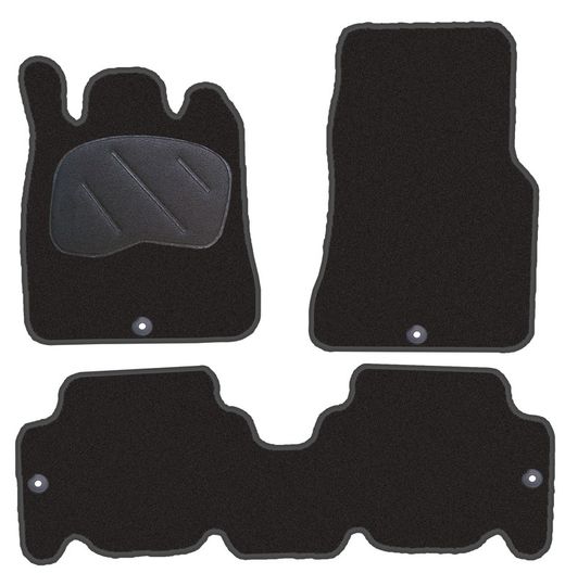 JGO. ALFOMBRAS PREMIUM NEGRA MOD.  MERCEDES CLASE A CARR. 168 (9/97-08/04)