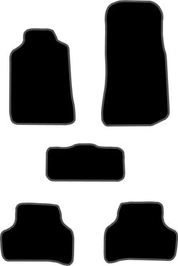 JGO. ALFOMBRAS PREMIUM NEGRA MOD.  MERCEDES CLASE CLK CARR. 209 (02-)