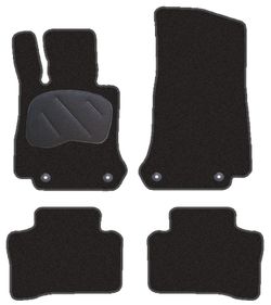 JGO. ALFOMBRAS PREMIUM NEGRA MOD. MERCEDES CLASE GLC X253 5P (15-) 2F - 2P+2C