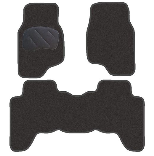 JGO. ALFOMBRAS PREMIUM NEGRA MOD.  MITSUBISHI MONTERO C/L  2ª SERIE (91-00)