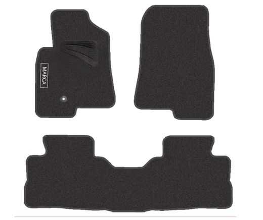 JGO. ALFOMBRAS PREMIUM NEGRA MOD. MITSUBISHI MONTERO C/L 3ª SERIE (00-07)