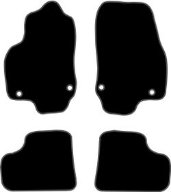 JGO. ALFOMBRAS PREMIUM NEGRA MOD.  OPEL ASTRA H (04-10) con fijación específica