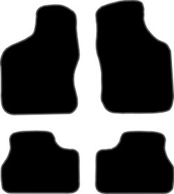JGO. ALFOMBRAS PREMIUM NEGRA MOD.  OPEL VECTRA (9/88-8/95)