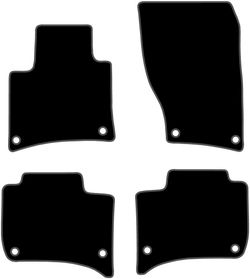 JGO. ALFOMBRAS PREMIUM NEGRA MOD. PORSCHE CAYENNE 92A AUTOM.5P (10-)