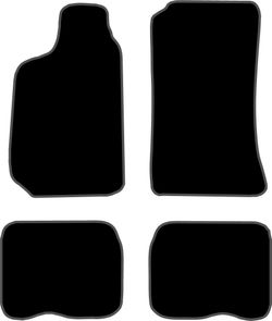 JGO. ALFOMBRAS PREMIUM NEGRA MOD.  RENAULT 19