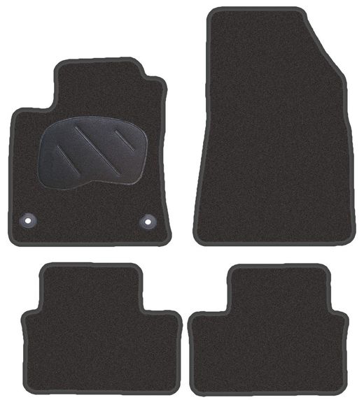JGO. ALFOMBRAS PREMIUM NEGRA MOD. RENAULT CLIO V ( 19- ) 2F - 2P