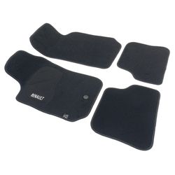 JGO. ALFOMBRAS PREMIUM NEGRA MOD.  RENAULT MEGANE  (95-02) con fijación