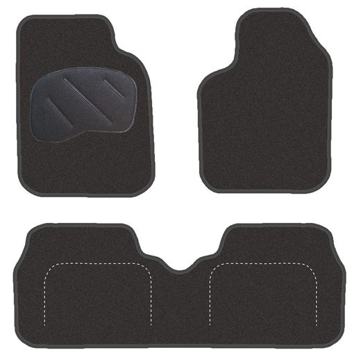 JGO. ALFOMBRAS PREMIUM NEGRA MOD. RENAULT MEGANE SCENIC (11/96-5/03) - RX4