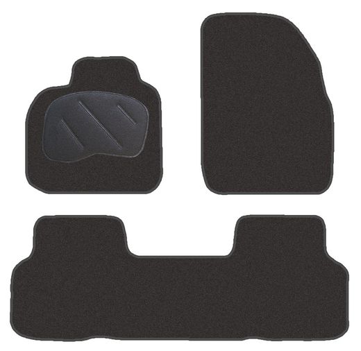 JGO. ALFOMBRAS PREMIUM NEGRA MOD.  RENAULT MEGANE SCENIC II (5/03-09) - RX4 /