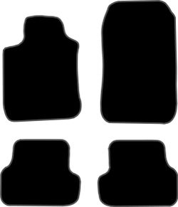 JGO. ALFOMBRAS PREMIUM NEGRA MOD.  RENAULT MODUS  (1/05-)