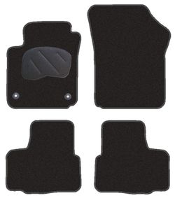 JGO. ALFOMBRAS PREMIUM NEGRA MOD. SEAT Mii con fijación específica botón - 1