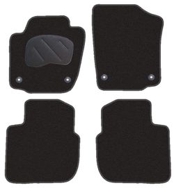 JGO. ALFOMBRAS PREMIUM NEGRA MOD. SKODA OCTAVIA RAPID 12-