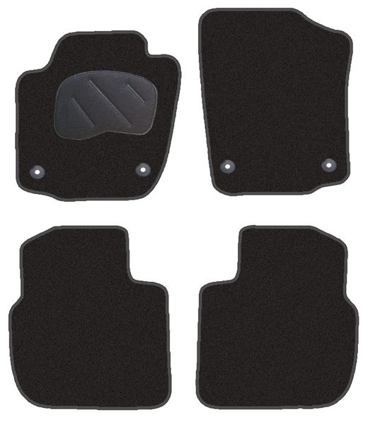 JGO. ALFOMBRAS PREMIUM NEGRA MOD. SKODA SPACEBACK 5P (13-)