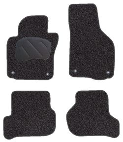 JGO. ALFOMBRAS PREMIUM NEGRA MOD. VOLKSWAGEN GOLF V con fijación