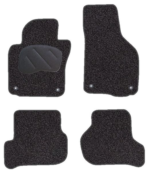 JGO. ALFOMBRAS PREMIUM NEGRA MOD.  VOLKSWAGEN GOLF V con fijación