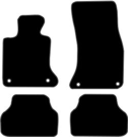 JGO. ALFOMBRAS PREMIUN NEGRA MOD. BMW SERIE 5 (E60 / E61) (03-10) 2F - 2P+ 2C