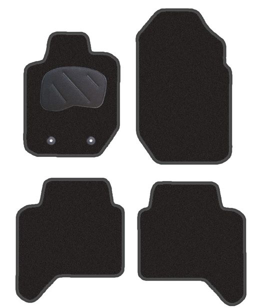 JGO. ALFOMBRAS PREMIUN NEGRA MOD. FORD RANGER (11-15) 2F - 2P