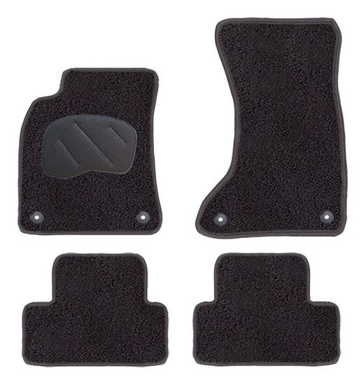 JGO. TAPETE PRETO PRIVILEGE MOD. AUDI A-5 com botão de fixação específico - 2