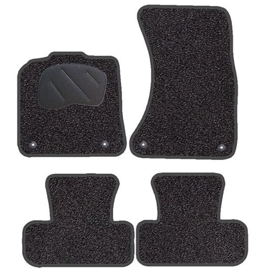 JGO. TAPETE PRETO PRIVILEGE MOD. AUDI Q5 (08-) com montagem de botão específico -