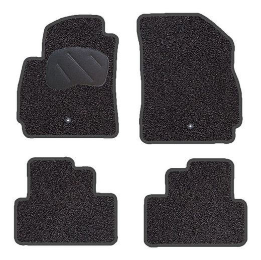 JGO. TAPETE PRETO PRIVILEGE MOD. CHEVROLET ORLANDO 5PL (11-) com montagem
