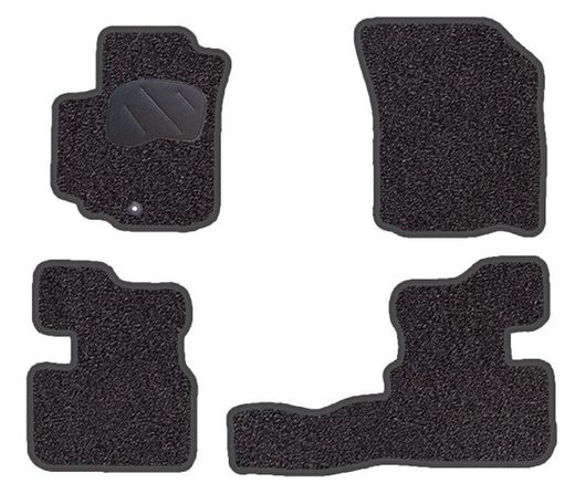 JGO. TAPETE PRETO PRIVILEGE MOD. FIAT SEDICI com rosca de montagem universal - 1