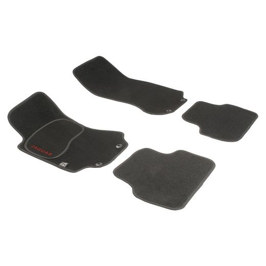 JGO. TAPETE PRETO PRIVILEGE MOD. JAGUAR S-TYPE (02-) com montagem universal