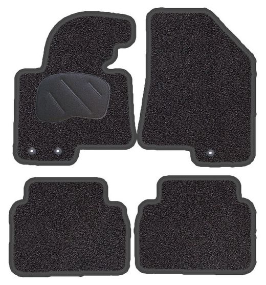 JGO. TAPETE PRETO PRIVILEGE MOD. KIA SPORTAGE ( 10- ) com olhal de fixação para