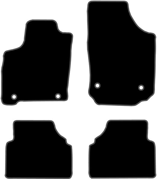 JGO. TAPETE PRETO PRIVILEGE MOD. OPEL MERIVA (4/03-09)