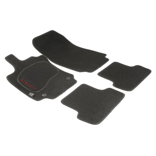 JGO. TAPETE PRETO PRIVILEGE MOD. RENAULT CLIO IV ( 12- ) com montagem