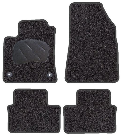 JGO. TAPETE PRETO PRIVILEGE MOD. RENAULT CLIO V ( 19- ) 2F - 2P