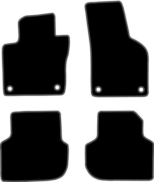 JGO. TAPETE PRETO PRIVILEGE MOD. VOLKSWAGEN JETTA (11-) com montagem