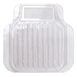 ***JGO. ALFOMBRAS PVC "GHOST" COLOR TRANSPARENTE 4 PIEZAS