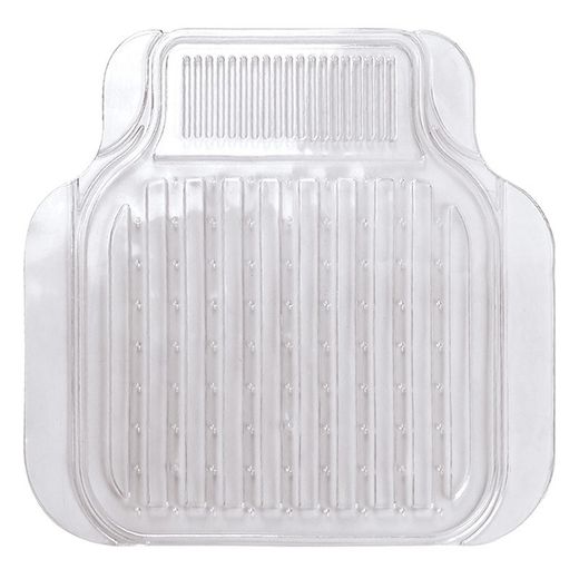 ***JGO. ALFOMBRAS PVC "GHOST" COLOR TRANSPARENTE 4 PIEZAS