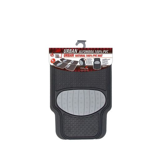 JGO. TAPETE DE PVC "URBANO" 4 PEÇAS - RECORTADO