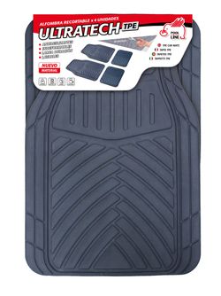 JGO. ALFOMBRAS TPE "ULTRATECH" 4 PIEZAS RECORTABLE